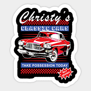 Christy's Classic Cars Sticker